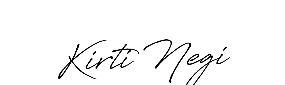 You should practise on your own different ways (Antro_Vectra_Bolder) to write your name (Kirti Negi) in signature. don't let someone else do it for you. Kirti Negi signature style 7 images and pictures png