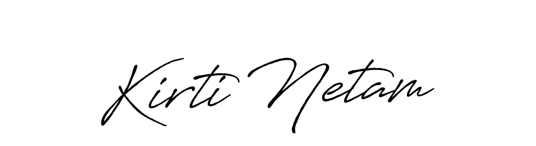 How to make Kirti Netam signature? Antro_Vectra_Bolder is a professional autograph style. Create handwritten signature for Kirti Netam name. Kirti Netam signature style 7 images and pictures png