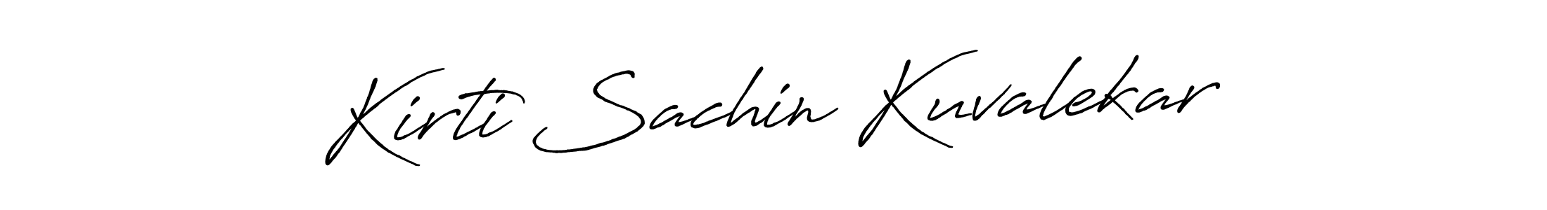 Create a beautiful signature design for name Kirti Sachin Kuvalekar. With this signature (Antro_Vectra_Bolder) fonts, you can make a handwritten signature for free. Kirti Sachin Kuvalekar signature style 7 images and pictures png