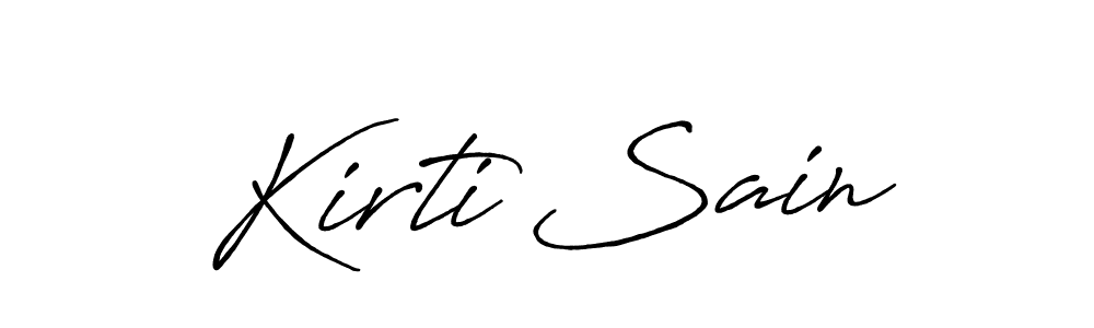 Also we have Kirti Sain name is the best signature style. Create professional handwritten signature collection using Antro_Vectra_Bolder autograph style. Kirti Sain signature style 7 images and pictures png