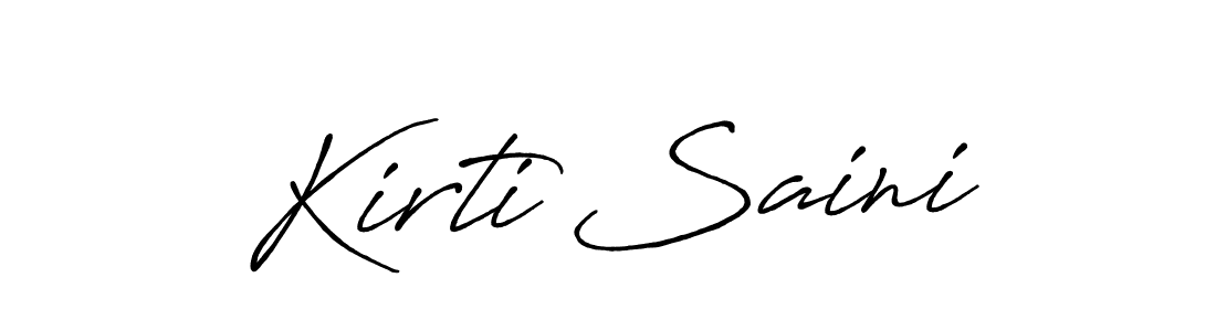 It looks lik you need a new signature style for name Kirti Saini. Design unique handwritten (Antro_Vectra_Bolder) signature with our free signature maker in just a few clicks. Kirti Saini signature style 7 images and pictures png