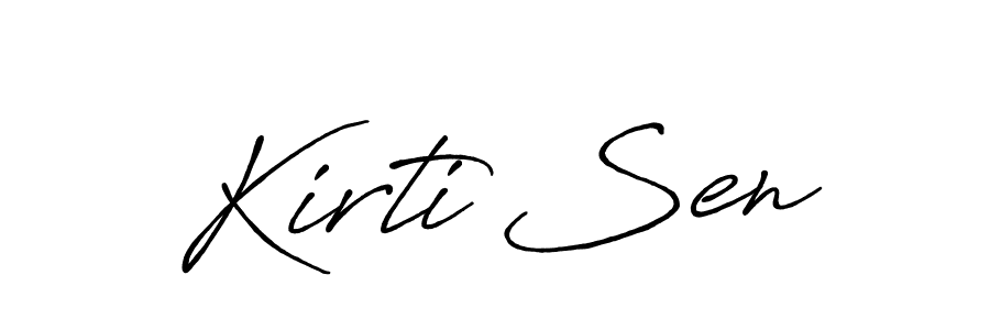 You should practise on your own different ways (Antro_Vectra_Bolder) to write your name (Kirti Sen) in signature. don't let someone else do it for you. Kirti Sen signature style 7 images and pictures png