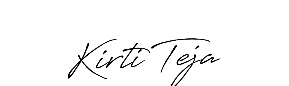 Once you've used our free online signature maker to create your best signature Antro_Vectra_Bolder style, it's time to enjoy all of the benefits that Kirti Teja name signing documents. Kirti Teja signature style 7 images and pictures png