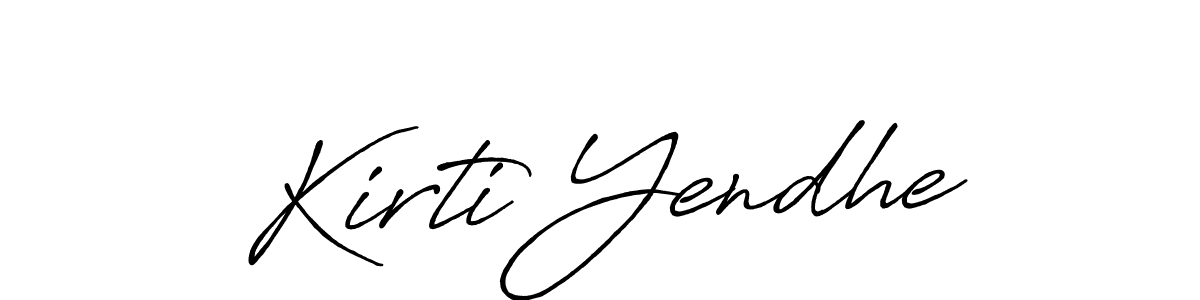 Also we have Kirti Yendhe name is the best signature style. Create professional handwritten signature collection using Antro_Vectra_Bolder autograph style. Kirti Yendhe signature style 7 images and pictures png