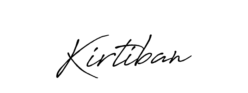 Use a signature maker to create a handwritten signature online. With this signature software, you can design (Antro_Vectra_Bolder) your own signature for name Kirtiban. Kirtiban signature style 7 images and pictures png