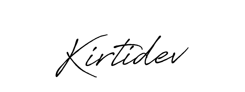 Design your own signature with our free online signature maker. With this signature software, you can create a handwritten (Antro_Vectra_Bolder) signature for name Kirtidev. Kirtidev signature style 7 images and pictures png