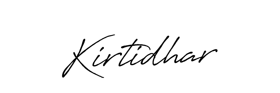 Use a signature maker to create a handwritten signature online. With this signature software, you can design (Antro_Vectra_Bolder) your own signature for name Kirtidhar. Kirtidhar signature style 7 images and pictures png