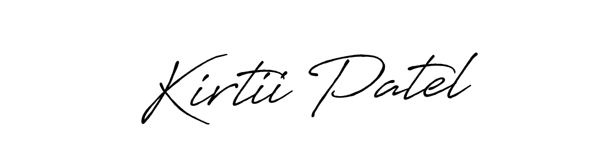 This is the best signature style for the Kirtii Patel name. Also you like these signature font (Antro_Vectra_Bolder). Mix name signature. Kirtii Patel signature style 7 images and pictures png