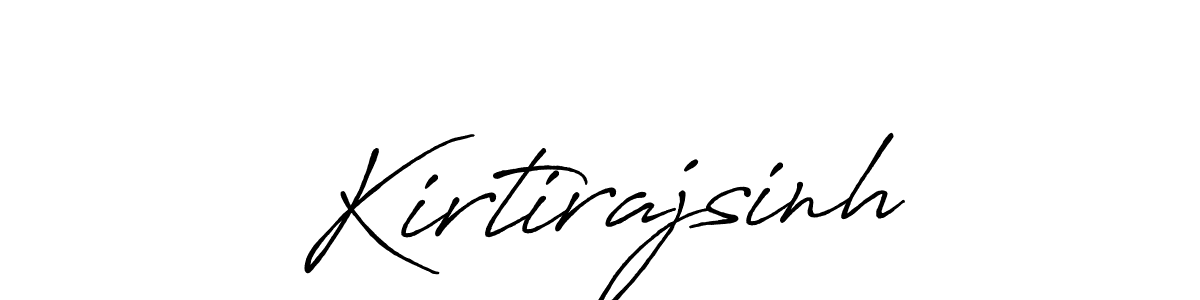 How to make Kirtirajsinh name signature. Use Antro_Vectra_Bolder style for creating short signs online. This is the latest handwritten sign. Kirtirajsinh signature style 7 images and pictures png