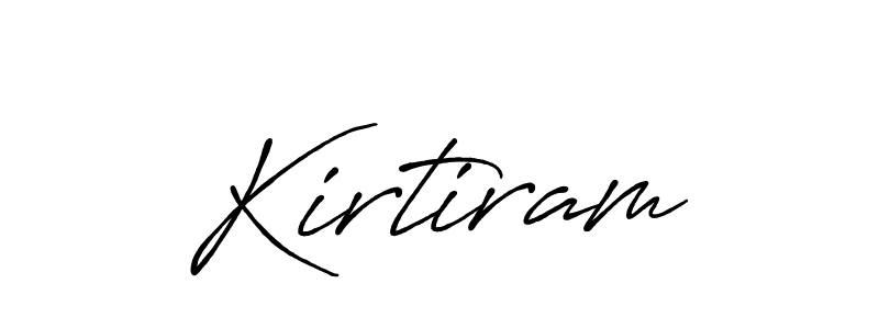 Make a beautiful signature design for name Kirtiram. With this signature (Antro_Vectra_Bolder) style, you can create a handwritten signature for free. Kirtiram signature style 7 images and pictures png