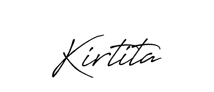 Antro_Vectra_Bolder is a professional signature style that is perfect for those who want to add a touch of class to their signature. It is also a great choice for those who want to make their signature more unique. Get Kirtita name to fancy signature for free. Kirtita signature style 7 images and pictures png