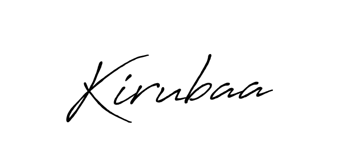 Create a beautiful signature design for name Kirubaa. With this signature (Antro_Vectra_Bolder) fonts, you can make a handwritten signature for free. Kirubaa signature style 7 images and pictures png