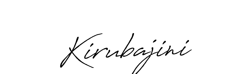 Create a beautiful signature design for name Kirubajini. With this signature (Antro_Vectra_Bolder) fonts, you can make a handwritten signature for free. Kirubajini signature style 7 images and pictures png