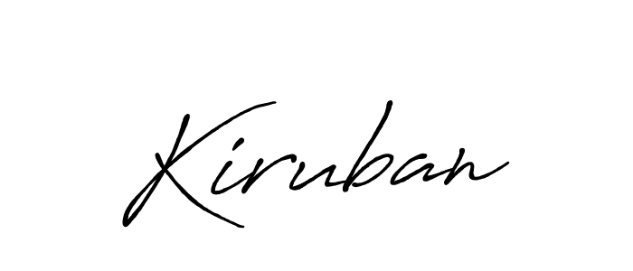 Create a beautiful signature design for name Kiruban. With this signature (Antro_Vectra_Bolder) fonts, you can make a handwritten signature for free. Kiruban signature style 7 images and pictures png