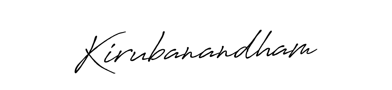 Create a beautiful signature design for name Kirubanandham. With this signature (Antro_Vectra_Bolder) fonts, you can make a handwritten signature for free. Kirubanandham signature style 7 images and pictures png