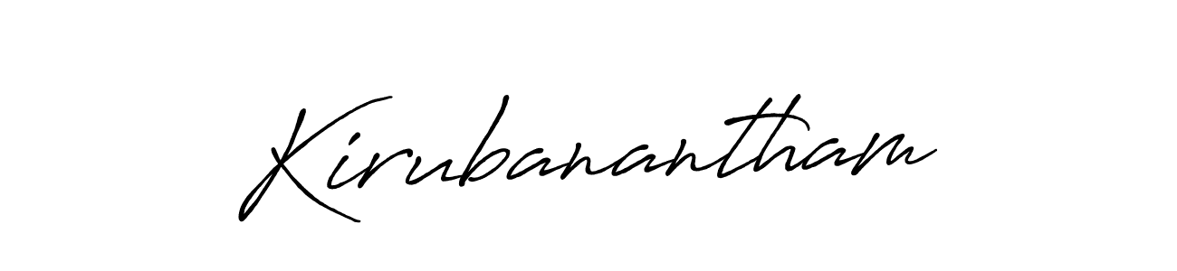 Here are the top 10 professional signature styles for the name Kirubanantham. These are the best autograph styles you can use for your name. Kirubanantham signature style 7 images and pictures png