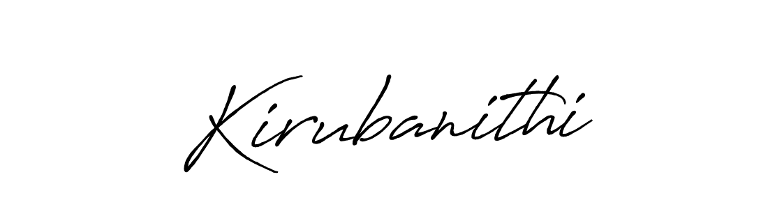 How to make Kirubanithi name signature. Use Antro_Vectra_Bolder style for creating short signs online. This is the latest handwritten sign. Kirubanithi signature style 7 images and pictures png