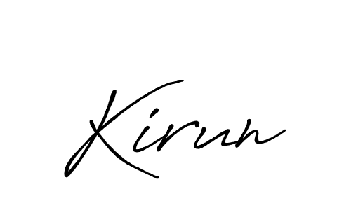 Make a beautiful signature design for name Kirun. With this signature (Antro_Vectra_Bolder) style, you can create a handwritten signature for free. Kirun signature style 7 images and pictures png