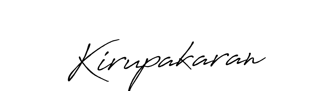 Create a beautiful signature design for name Kirupakaran. With this signature (Antro_Vectra_Bolder) fonts, you can make a handwritten signature for free. Kirupakaran signature style 7 images and pictures png