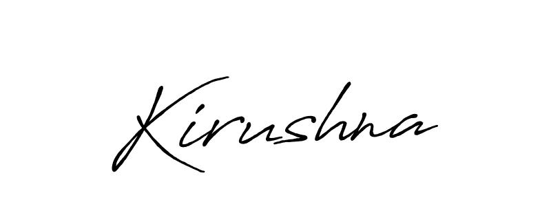 Once you've used our free online signature maker to create your best signature Antro_Vectra_Bolder style, it's time to enjoy all of the benefits that Kirushna name signing documents. Kirushna signature style 7 images and pictures png