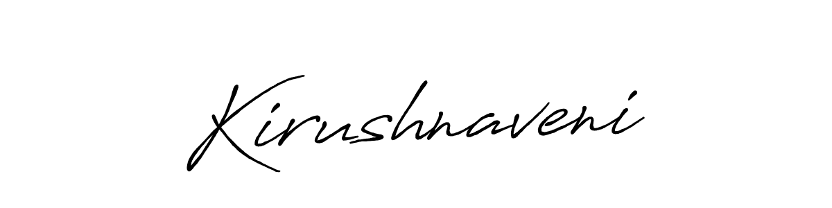 Kirushnaveni stylish signature style. Best Handwritten Sign (Antro_Vectra_Bolder) for my name. Handwritten Signature Collection Ideas for my name Kirushnaveni. Kirushnaveni signature style 7 images and pictures png