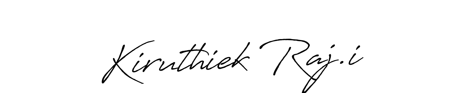 Make a beautiful signature design for name Kiruthiek Raj.i. With this signature (Antro_Vectra_Bolder) style, you can create a handwritten signature for free. Kiruthiek Raj.i signature style 7 images and pictures png