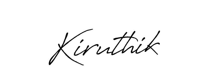 Use a signature maker to create a handwritten signature online. With this signature software, you can design (Antro_Vectra_Bolder) your own signature for name Kiruthik. Kiruthik signature style 7 images and pictures png