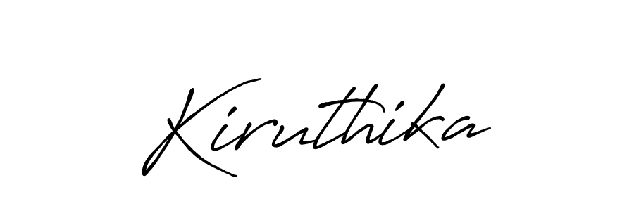 Use a signature maker to create a handwritten signature online. With this signature software, you can design (Antro_Vectra_Bolder) your own signature for name Kiruthika. Kiruthika signature style 7 images and pictures png