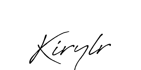 You should practise on your own different ways (Antro_Vectra_Bolder) to write your name (Kirylr) in signature. don't let someone else do it for you. Kirylr signature style 7 images and pictures png