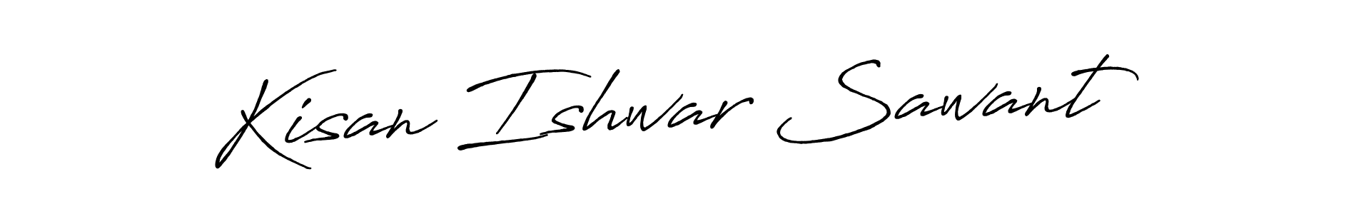 Use a signature maker to create a handwritten signature online. With this signature software, you can design (Antro_Vectra_Bolder) your own signature for name Kisan Ishwar Sawant. Kisan Ishwar Sawant signature style 7 images and pictures png
