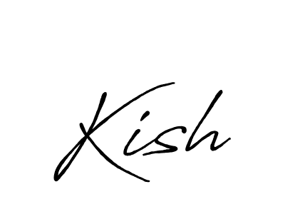 Create a beautiful signature design for name Kish. With this signature (Antro_Vectra_Bolder) fonts, you can make a handwritten signature for free. Kish signature style 7 images and pictures png
