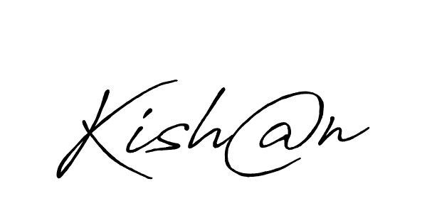 Design your own signature with our free online signature maker. With this signature software, you can create a handwritten (Antro_Vectra_Bolder) signature for name Kish@n. Kish@n signature style 7 images and pictures png