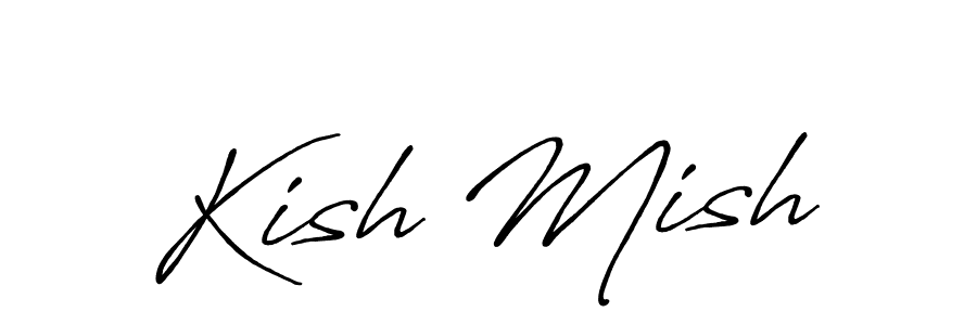 Antro_Vectra_Bolder is a professional signature style that is perfect for those who want to add a touch of class to their signature. It is also a great choice for those who want to make their signature more unique. Get Kish Mish name to fancy signature for free. Kish Mish signature style 7 images and pictures png