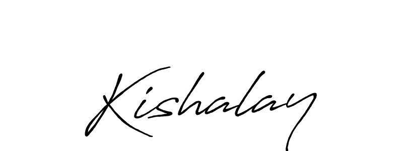 Create a beautiful signature design for name Kishalay. With this signature (Antro_Vectra_Bolder) fonts, you can make a handwritten signature for free. Kishalay signature style 7 images and pictures png