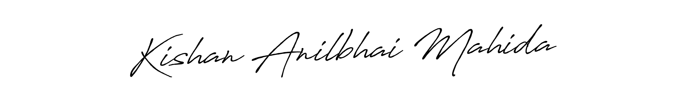 Antro_Vectra_Bolder is a professional signature style that is perfect for those who want to add a touch of class to their signature. It is also a great choice for those who want to make their signature more unique. Get Kishan Anilbhai Mahida name to fancy signature for free. Kishan Anilbhai Mahida signature style 7 images and pictures png