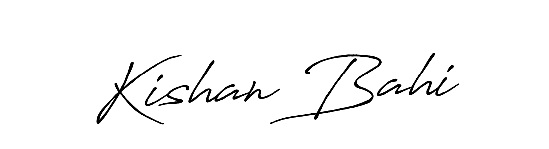 Also You can easily find your signature by using the search form. We will create Kishan Bahi name handwritten signature images for you free of cost using Antro_Vectra_Bolder sign style. Kishan Bahi signature style 7 images and pictures png