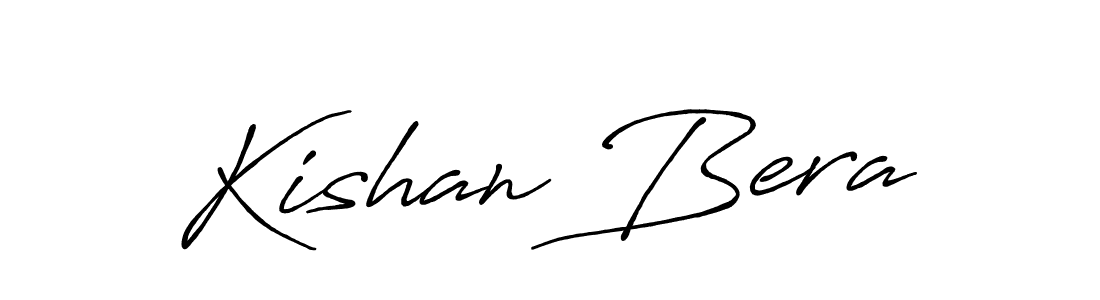 Similarly Antro_Vectra_Bolder is the best handwritten signature design. Signature creator online .You can use it as an online autograph creator for name Kishan Bera. Kishan Bera signature style 7 images and pictures png