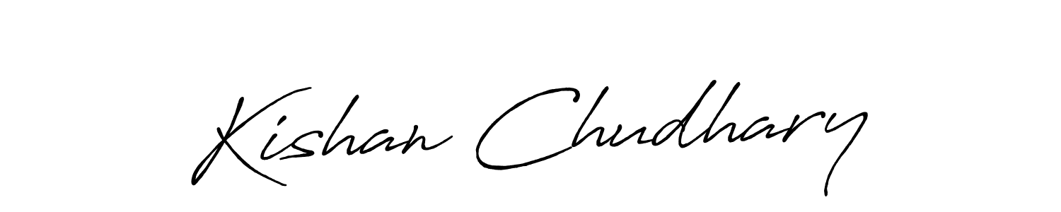 Make a short Kishan Chudhary signature style. Manage your documents anywhere anytime using Antro_Vectra_Bolder. Create and add eSignatures, submit forms, share and send files easily. Kishan Chudhary signature style 7 images and pictures png