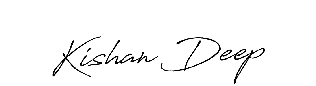 Use a signature maker to create a handwritten signature online. With this signature software, you can design (Antro_Vectra_Bolder) your own signature for name Kishan Deep. Kishan Deep signature style 7 images and pictures png