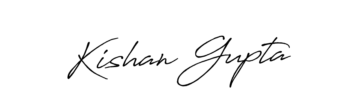 Use a signature maker to create a handwritten signature online. With this signature software, you can design (Antro_Vectra_Bolder) your own signature for name Kishan Gupta. Kishan Gupta signature style 7 images and pictures png