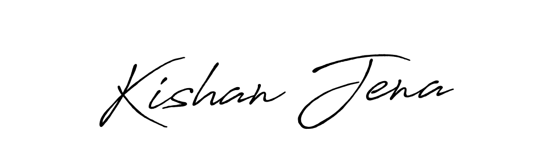 Design your own signature with our free online signature maker. With this signature software, you can create a handwritten (Antro_Vectra_Bolder) signature for name Kishan Jena. Kishan Jena signature style 7 images and pictures png