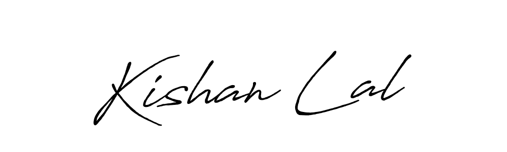 Use a signature maker to create a handwritten signature online. With this signature software, you can design (Antro_Vectra_Bolder) your own signature for name Kishan Lal. Kishan Lal signature style 7 images and pictures png