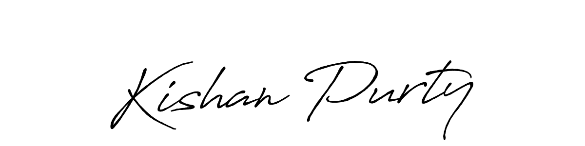 Make a beautiful signature design for name Kishan Purty. Use this online signature maker to create a handwritten signature for free. Kishan Purty signature style 7 images and pictures png