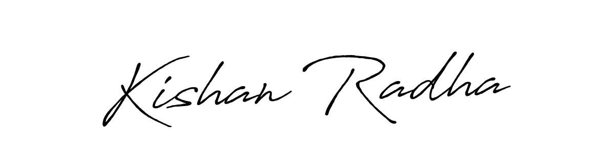 Design your own signature with our free online signature maker. With this signature software, you can create a handwritten (Antro_Vectra_Bolder) signature for name Kishan Radha. Kishan Radha signature style 7 images and pictures png