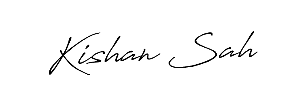 Best and Professional Signature Style for Kishan Sah. Antro_Vectra_Bolder Best Signature Style Collection. Kishan Sah signature style 7 images and pictures png