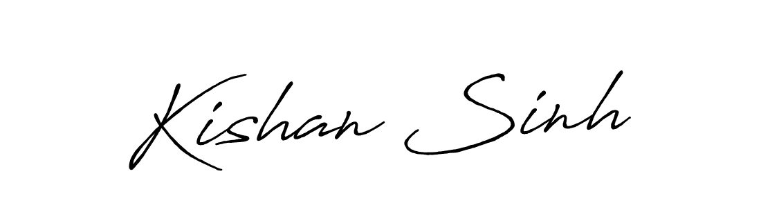 Use a signature maker to create a handwritten signature online. With this signature software, you can design (Antro_Vectra_Bolder) your own signature for name Kishan Sinh. Kishan Sinh signature style 7 images and pictures png