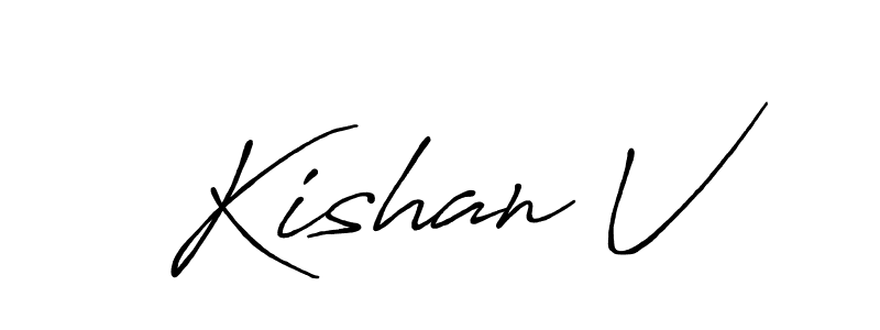Here are the top 10 professional signature styles for the name Kishan V. These are the best autograph styles you can use for your name. Kishan V signature style 7 images and pictures png