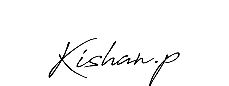 Also we have Kishan.p name is the best signature style. Create professional handwritten signature collection using Antro_Vectra_Bolder autograph style. Kishan.p signature style 7 images and pictures png