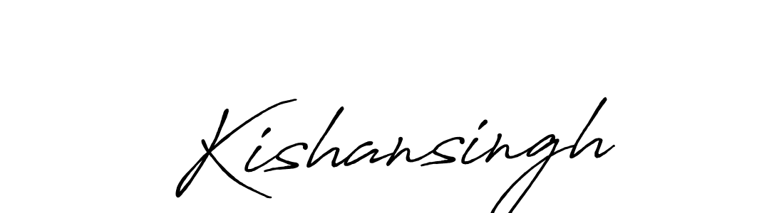 Use a signature maker to create a handwritten signature online. With this signature software, you can design (Antro_Vectra_Bolder) your own signature for name Kishansingh. Kishansingh signature style 7 images and pictures png