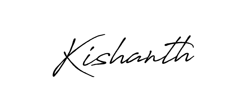 Create a beautiful signature design for name Kishanth. With this signature (Antro_Vectra_Bolder) fonts, you can make a handwritten signature for free. Kishanth signature style 7 images and pictures png